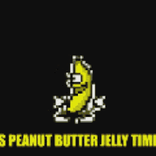 banana eating peanut butter jelly