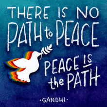 heysp mahatma gandhi quote there is not path to peace peace is the path