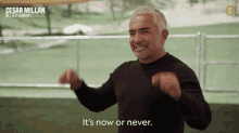 Its Now Or Never Cesar Millan Better Human Better Dog GIF - Its Now Or Never Cesar Millan Better Human Better Dog Now Is The Time GIFs