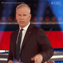 point gerry dee family feud canada pointing at the camera you