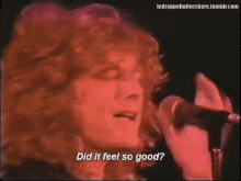 Led Zeppelin Robert Plant GIF - Led Zeppelin Robert Plant Did It Feel So Good GIFs
