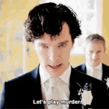 Sherlock Lets Play Murder GIF - Sherlock Lets Play Murder Benedict Cumberbatch GIFs