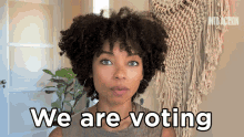 Logan Browning We Are Voting GIF - Logan Browning We Are Voting Steer The Course Of Our Nations Future GIFs