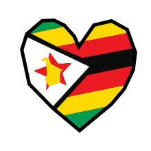 zimbabwe heart zimpride love flag