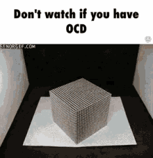 Don'T Watch If You Have Ocd - Ocd GIF - Dont Watch Ocd Destroy GIFs