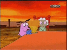Courage The Cowardly Dog GIF - Courage The Cowardly Dog Ice Cream GIFs