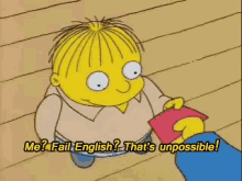 ralph wiggum simpsons unpossible englisch u cant touch me