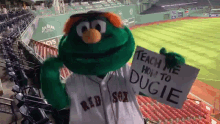 Boston Red Sox Wally The Green Monster GIF - Boston Red Sox Wally The Green Monster Teach Me How To Dugie GIFs