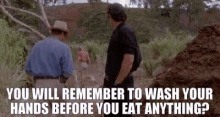 Malcolm Jurassic Park GIF - Malcolm Jurassic Park Wash Your Hands GIFs