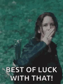 Katniss Jennifer Lawrence GIF - Katniss Jennifer Lawrence Good Luck GIFs