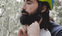 Helmet On Alexander Bowers GIF - Helmet On Alexander Bowers The Singletrack Sampler GIFs