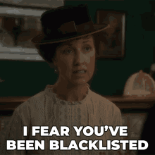 I Fear Youve Been Blacklisted Kate GIF - I Fear Youve Been Blacklisted Kate Murdoch Mysteries GIFs