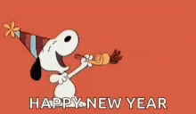 Happy New Year Snoopy GIF - Happy New Year Snoopy Celebrate GIFs