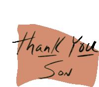 Thank You Sticker - Thank You Son Stickers