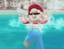Mario Chết đuối GIF - đuối Chếtđuối Bơi GIFs