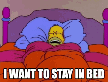 Stay In Bed Simpsons GIF - Stay In Bed Simpsons I Want To Stay In Bed GIFs