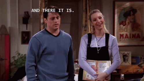 And There It Is Joey Tribbiani GIF - And There It Is There It Is Joey Tribbiani GIFs