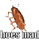 Cockroach Hoes Mad Sticker - Cockroach Hoes Mad Jumping Stickers