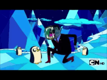 Get A Hold Of Yourself GIF - Adventure Time Gunter Slap GIFs