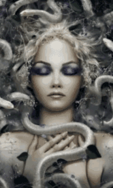 Medusa Sleeping GIF - Medusa Sleeping Snake GIFs