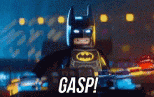 Gasp Batman GIF - Gasp Batman Lego Batman GIFs
