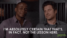 Not The Lesson Shawn Spencer GIF - Not The Lesson Shawn Spencer James Roday GIFs