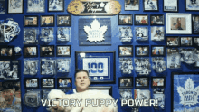 Steve Dangle Victory Puppy Power GIF - Steve Dangle Victory Puppy Power Leafs Win GIFs