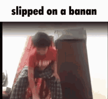 Slipped On Banan Zoom GIF - Slipped On Banan Zoom Kid GIFs
