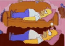 Homer Simpson Drool GIF - Homer Simpson Drool Bed GIFs