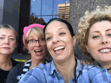 silly womens march selfie