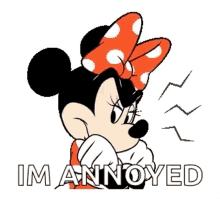 Hmpf Minnie Mouse GIF - Hmpf Minnie Mouse Im Annoyed GIFs