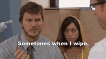 Wiping Forever GIF - Parks And Rec Andy Dwyer Chris Pratt GIFs