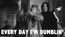 dumbledore shufflin dancing snape harry potter