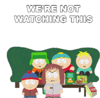 Were Not Watching This Eric Cartman Sticker - Were Not Watching This Eric Cartman Kyle Broflovski Stickers