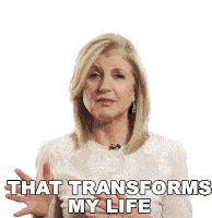That Transforms My Life Ariana Huffington Sticker - That Transforms My Life Ariana Huffington Big Think Stickers