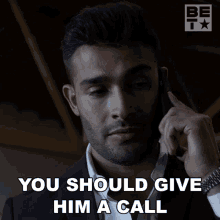 You Should Give Him A Call Armeen GIF - You Should Give Him A Call Armeen The Family Business GIFs