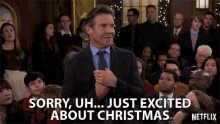 Sorry Uh Just Excited About Christmas Thrilled GIF - Sorry Uh Just Excited About Christmas Excited Thrilled GIFs