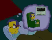Milhouse Dreaming GIF - Milhouse Dreaming Simpsons GIFs