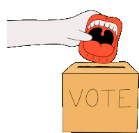 Vote Voting Sticker - Vote Voting Elections Stickers