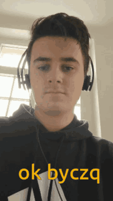 ok byczq selfie ok bull guy headphones