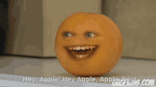 Annoying Orange Hey Apple GIF - Annoying Orange Annoying Orange GIFs