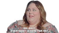 Oh Wait Everybody Is Here For Me Chrissy Metz Sticker - Oh Wait Everybody Is Here For Me Chrissy Metz All Of Them Are Here For Me Stickers
