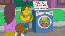 Ride In Dryer - The Simpsons GIF - The Simpsons Simpsons Ride In Dryer GIFs