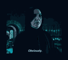Obviously Snape GIF - Obviously Snape Severus GIFs