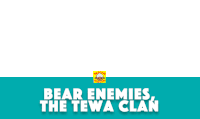Navamojis Bear Enemies Sticker - Navamojis Bear Enemies The Tewa Clan Naashaashi Stickers