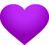 Purple Heart Joypixels Sticker - Purple Heart Heart Joypixels Stickers