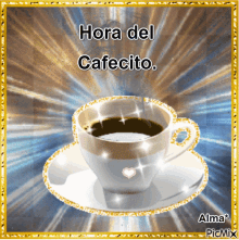 Hora Del Cafecito Coffee Time GIF - Hora Del Cafecito Coffee Time Sparkle GIFs