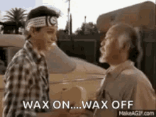Karate Kid Wax On GIF - Karate Kid Wax On Wax Off GIFs