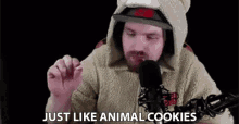 Just Like Animal Cookies Dab Plays GIF - Just Like Animal Cookies Dab Plays Comparing GIFs