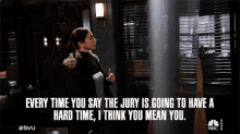 Everytime You Say The Jury Is Going To Have A Hard Time I Think You Mean You Katriona Tamin GIF - Everytime You Say The Jury Is Going To Have A Hard Time I Think You Mean You Katriona Tamin Dominick Carisi Jr GIFs